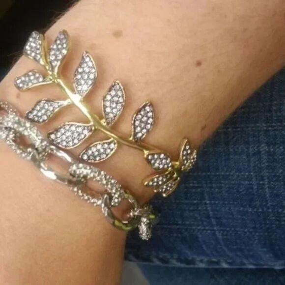 Stella & Dot Ivie Gold Leaf Cuff - Picture 2 of 6